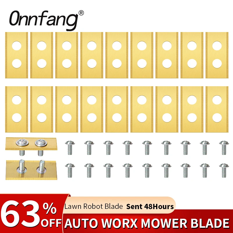 Onnfang лезвие для робота-лужайки, золотое/серебряное Сменное лезвие для газонокосилки для Worx Landroid роботизированная косилка, сменные лезвия для сада