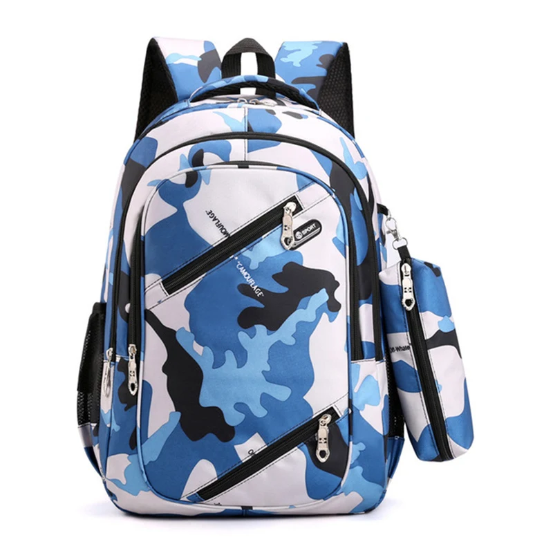 Travel Kids School bag Camouflage Men Backpacks Cool Boy Military School Bags For Teenage Boys Girls School Backpack sac mochila