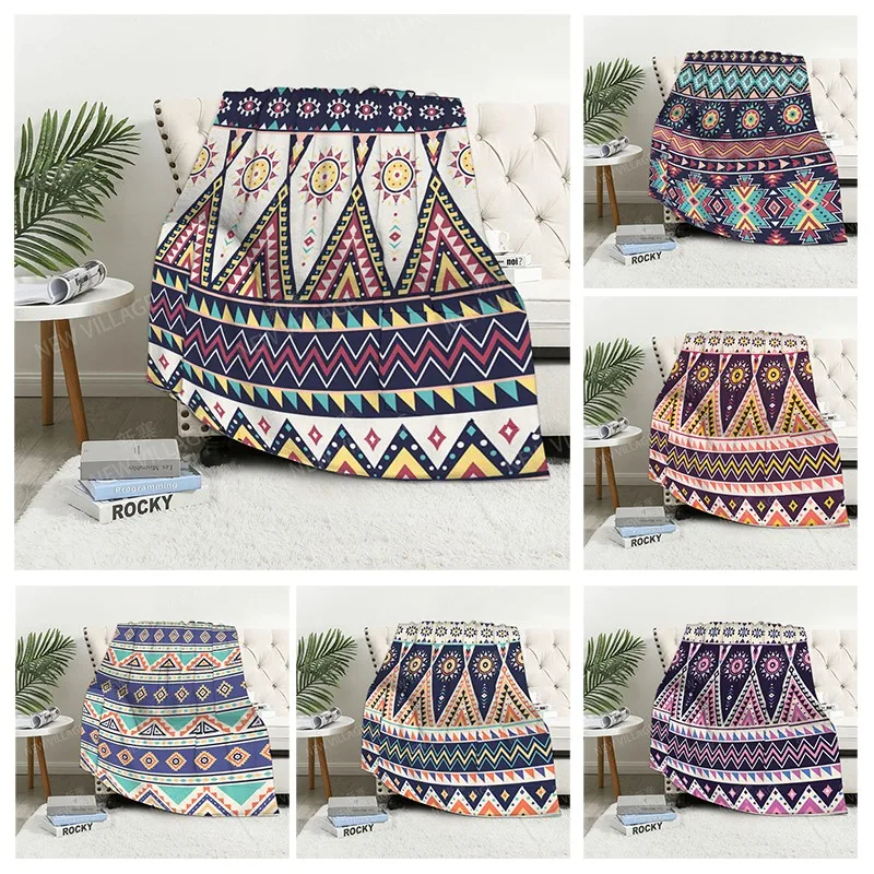

Plaid sofa for Knee blankets warm winter bed cover throw blanket Decor boho warm fleece Nordic Vintage mandala Soft and hairy