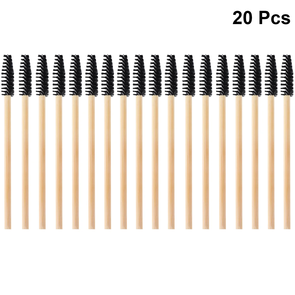 

20 Pcs Makeup Mascara Eyelash Brushes Reusable Mascara Brushes Lashes Brow Brushes Eyebrows Wooden Eyelash Applicators