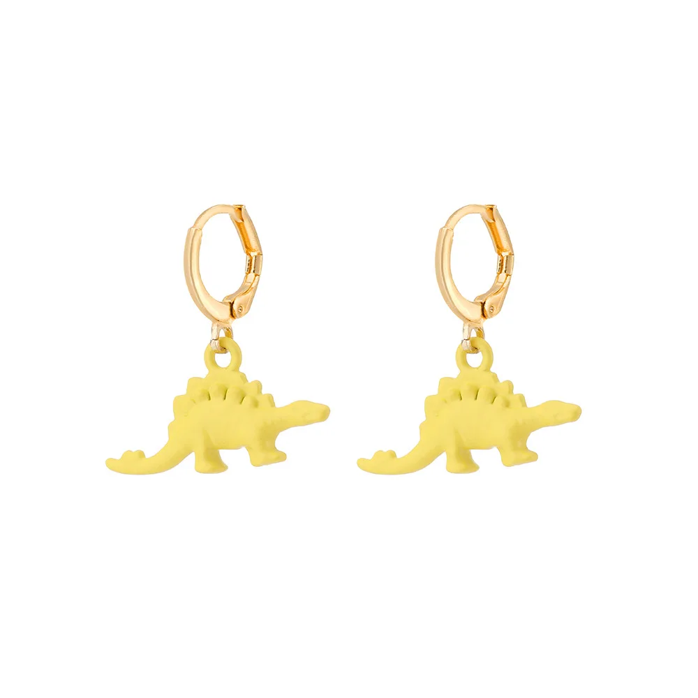 

2022 Cute Acrylic Cartoon Dinosaur Earrings Resin Colorful Earrings for Girls Women Children Birthday Gift Jewelry Accessories