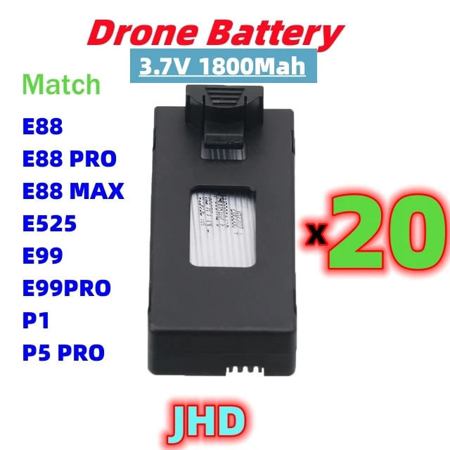 Аккумулятор для дрона JHD E88 PRO 3 7 в 1800 мАч