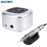 jimdoa 35000rpm electric manicure nail drill machine logo optional color metal customized 0 35000rpm 12pcsctn ce rohs fcc 75w