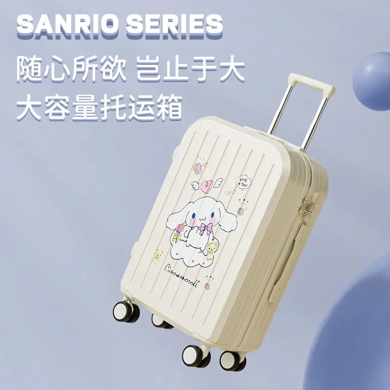 Чемодан Sanrios Kawaii Kuromi Cinnamoroll для девочек многофункциональная тележка Модный
