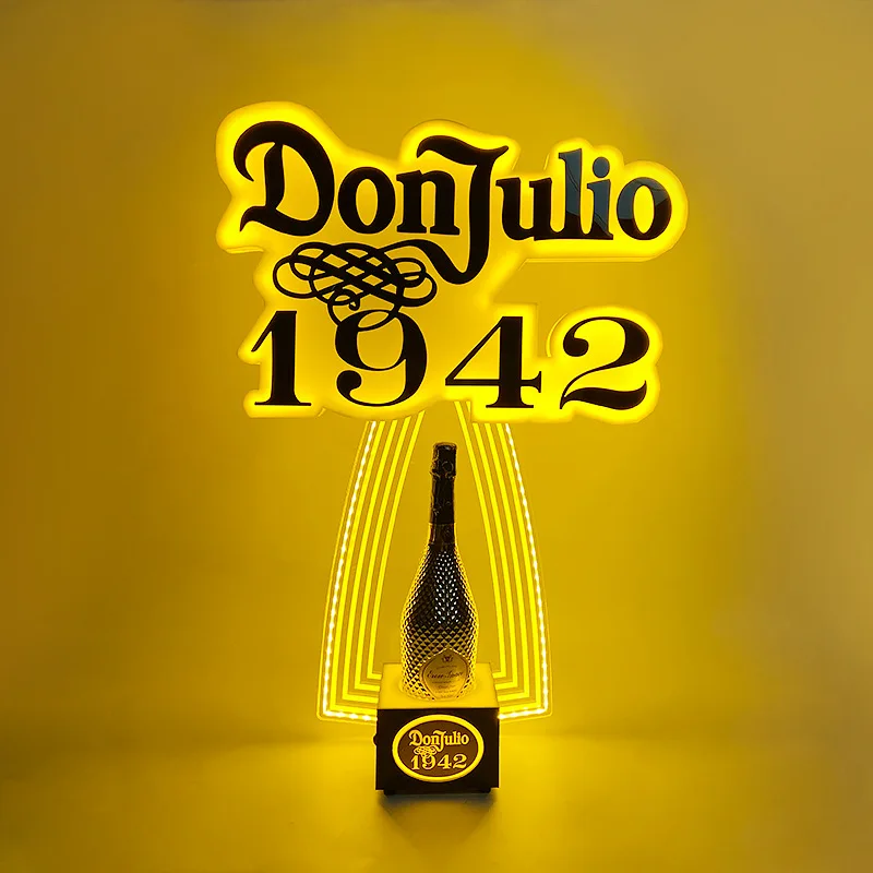 Роскошная рамка с золотым светом и светодиодной подсветкой Don Julio 1942 Бутылка Tequila