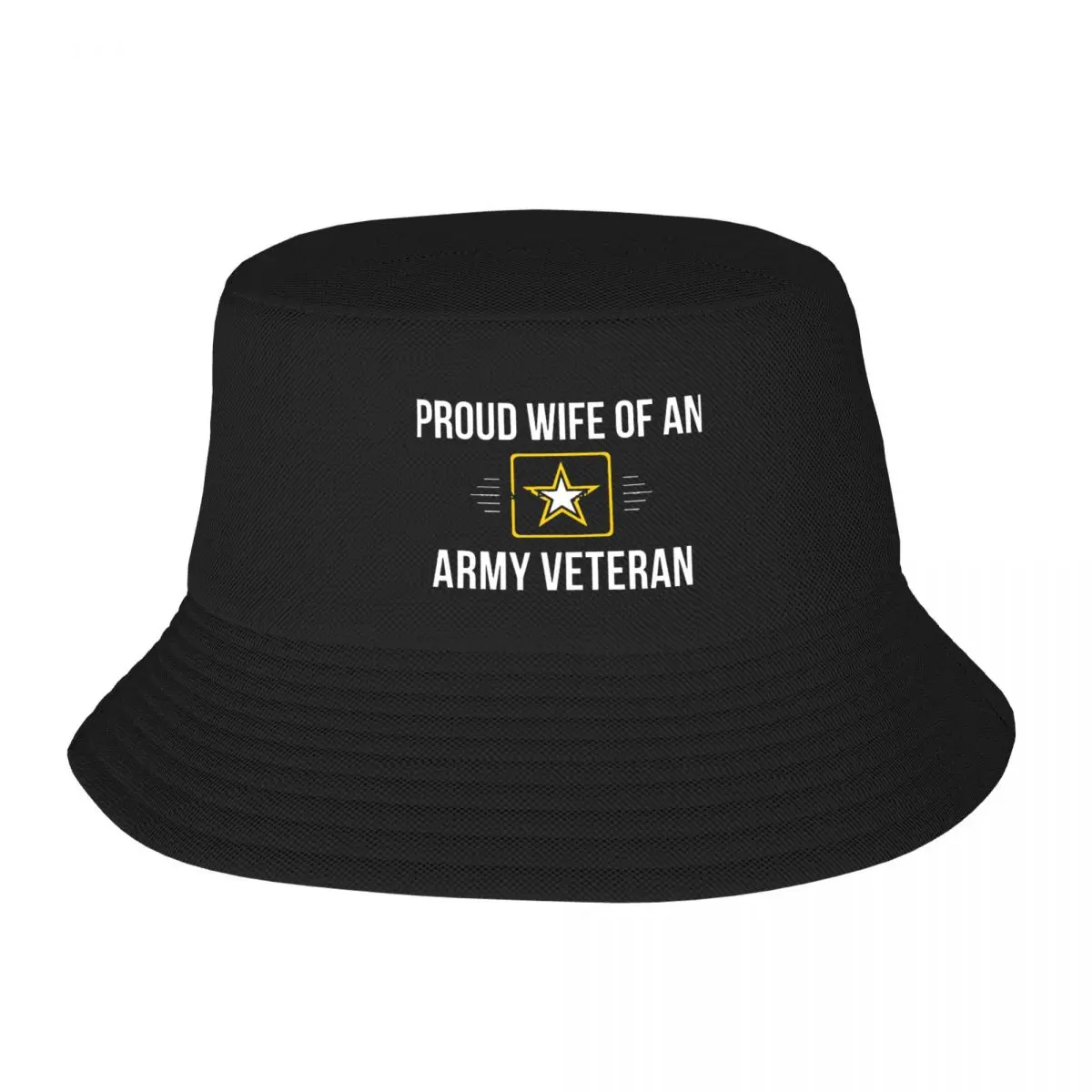 

Proud Wife Of An Army Veteran Fisherman's Hat, Adult Cap Fashionable Light For Daily Nice Gift