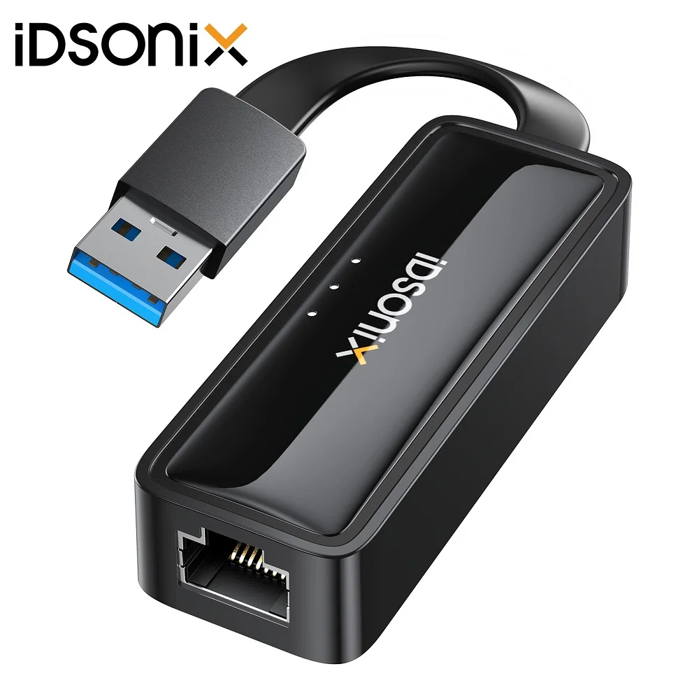 

Адаптер Ethernet iDsonix с USB 3,0 на 10/3,0 локальной сети для MacBook Surface Pro, ноутбуков и ПК с Windows Mac OS