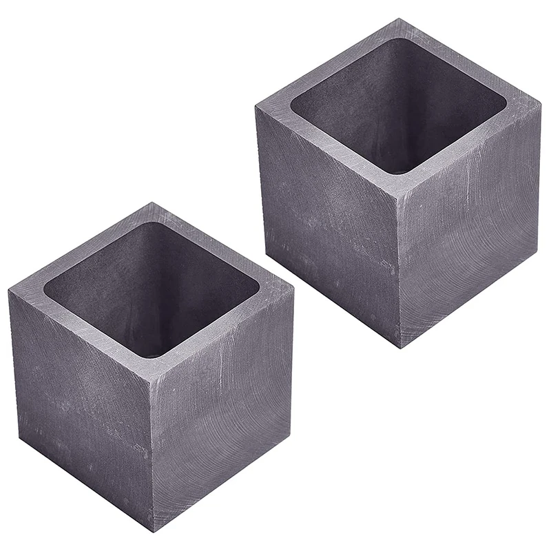 

Graphite Ingot Mold, 60Ml Capacity Crucible Mould, 2Packs Metal Casting Molds (1000G Gold, 540G Silver)
