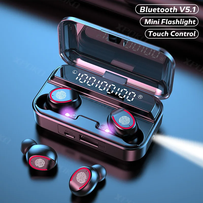 

Беспроводные наушники Savioke F9-14 Bluetooth 5,1 с микрофоном, спортивные водонепроницаемые TWS Bluetooth наушники с управлением музыкой Mini