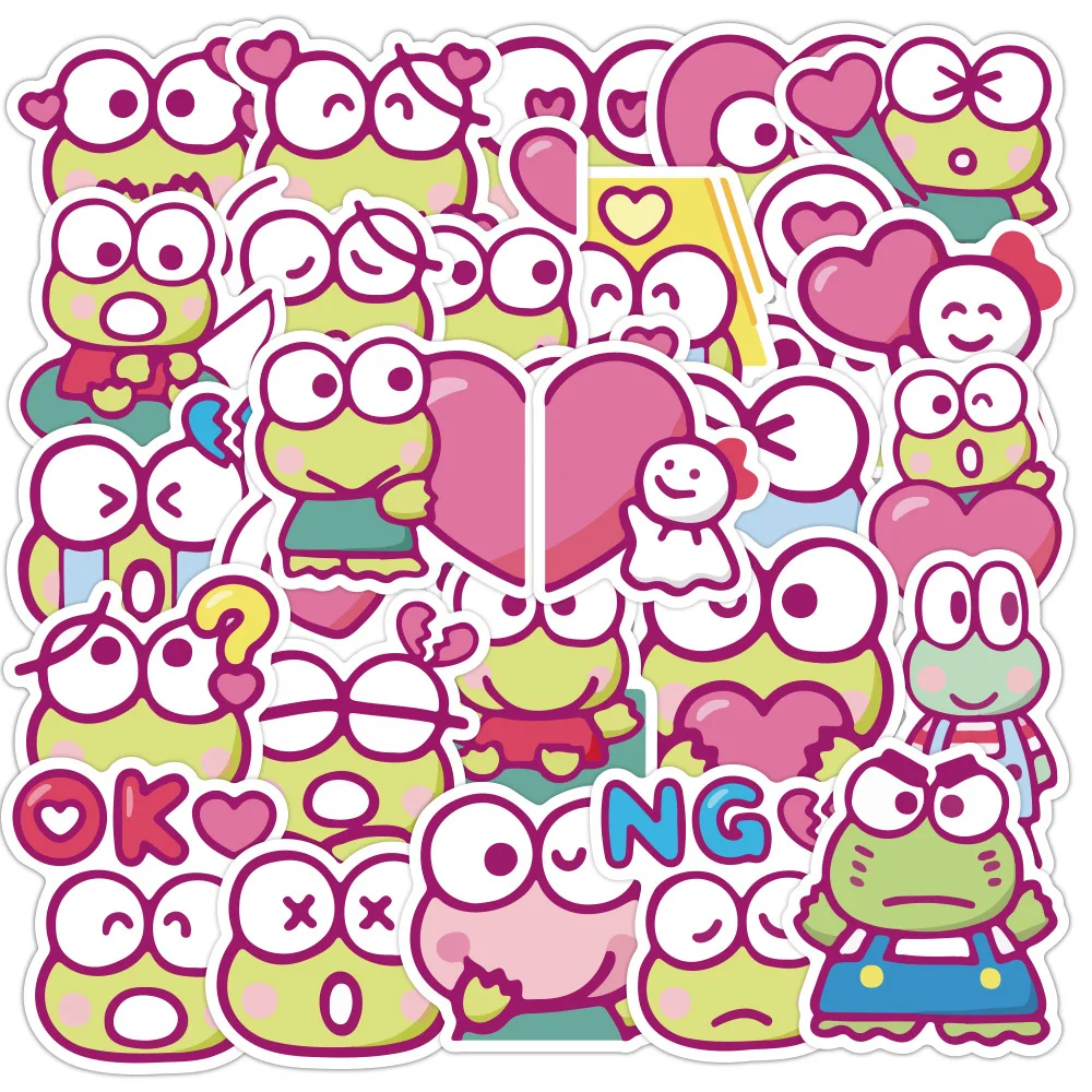 

40 шт. Мультяшные милые детские наклейки Keroppi