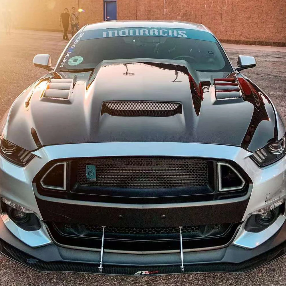 Лидер продаж модифицированное углеродное волокно для Ford Mustang 2015-2017 передние