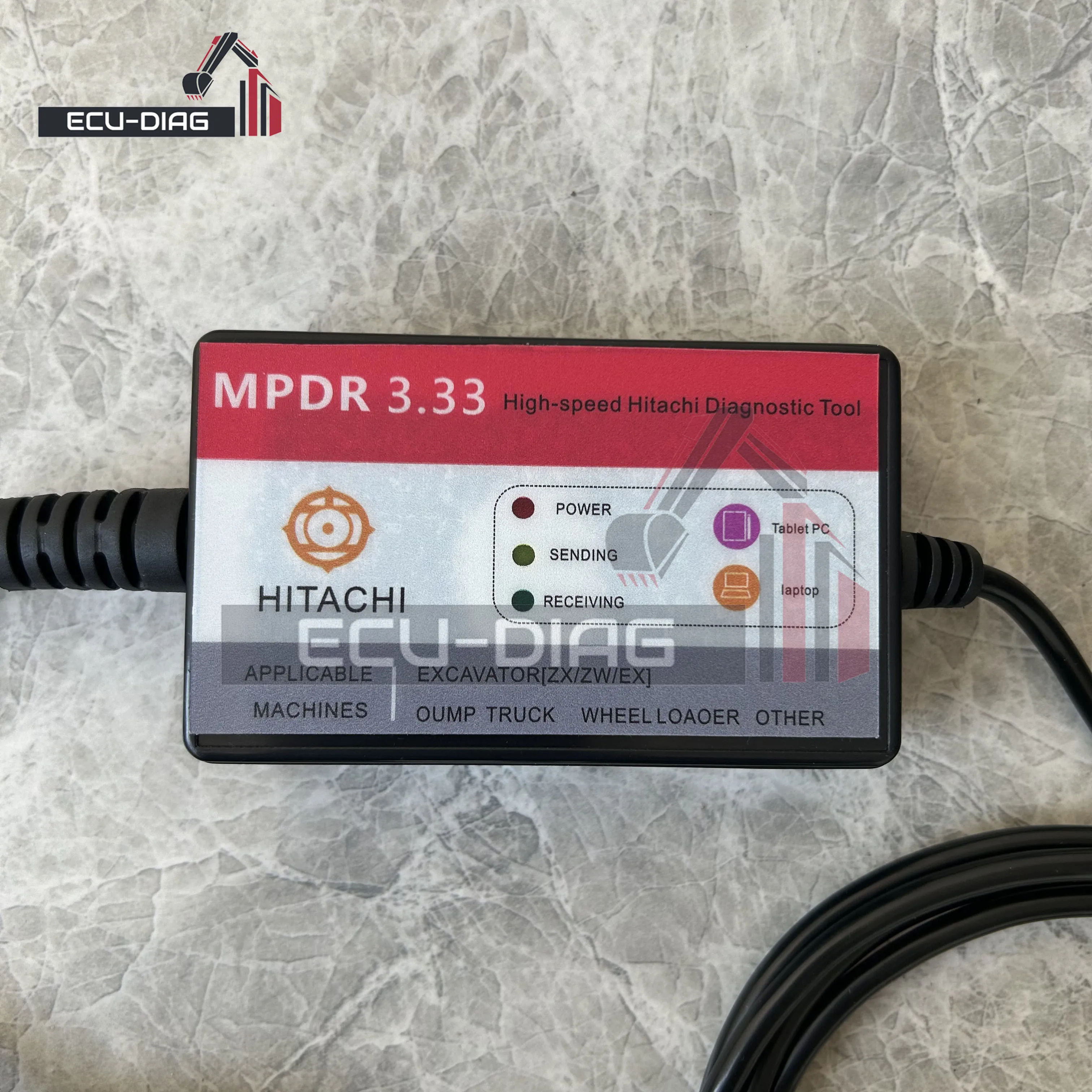 Диагностический сканер MPDR 3 33 для Hitachi с программным обеспечением ZW-6 ZW-5 ZW-1 ZXW-6 ZXW-5