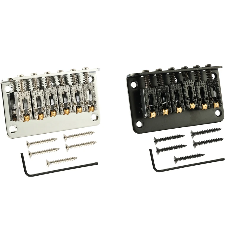

6 String Electric Guitar Fixed Bridge String Bridge Steg Tailpiece 78Mm For ST TL Electric Guitar Replacement