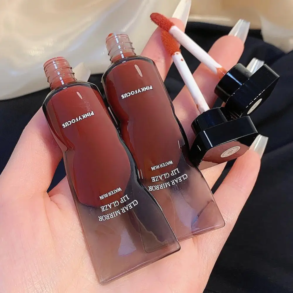 

Water Light Mirror Lip Glaze Moisturizing Lip Gloss Long-lasting Hydration Lipstick Transparent Glass Lip Oil Liquid Lip Glaze