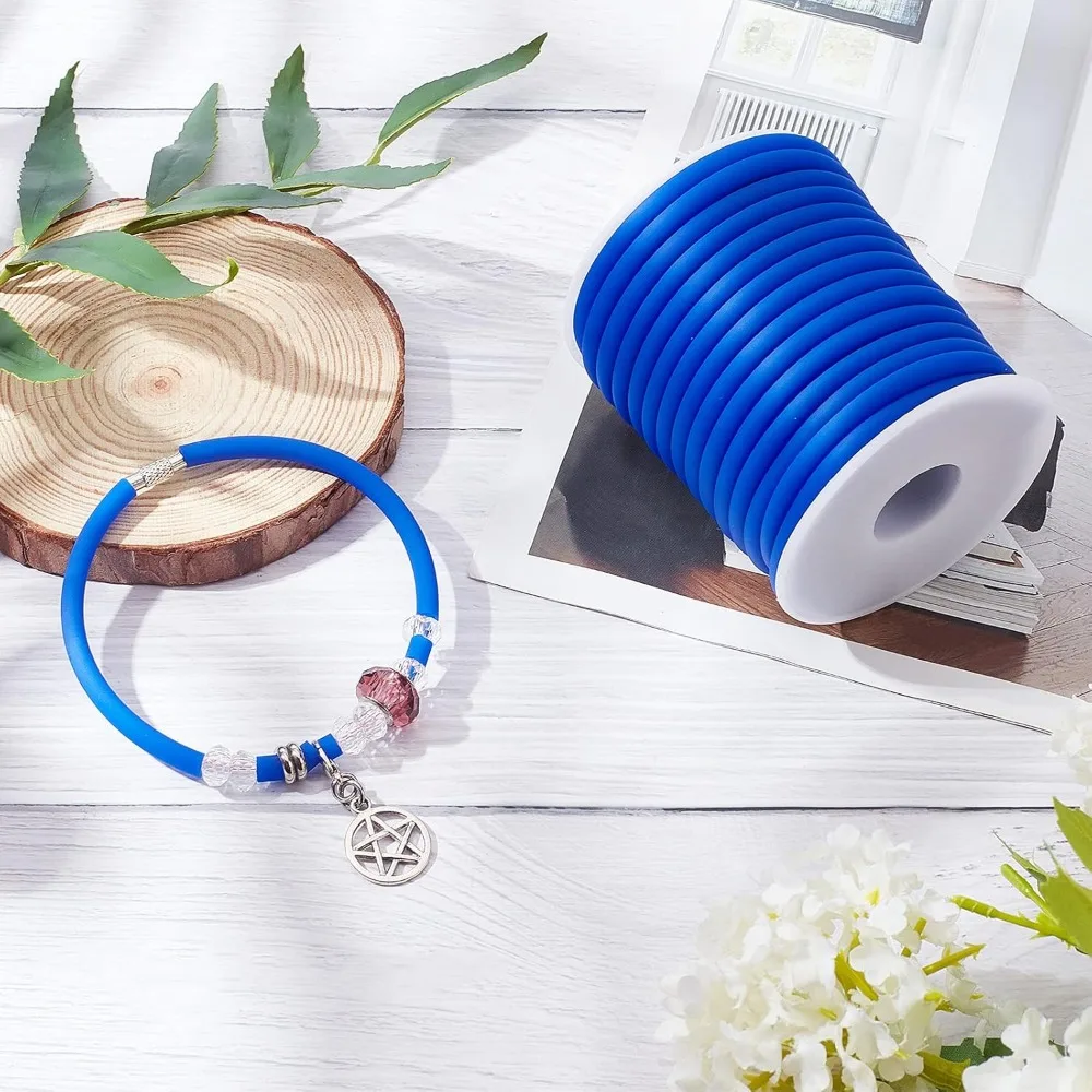 1 рулон 10 м/рулон 5 мм силиконовый шнур резиновый для изготовления браслетов и