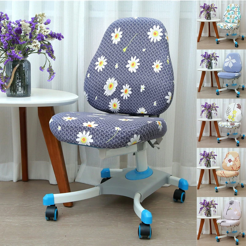 

Children's Study Chair Cover Backrest Seat Cover Seat Cover Rotating Lift Chair Cover Student Writing Chair Protector Removable