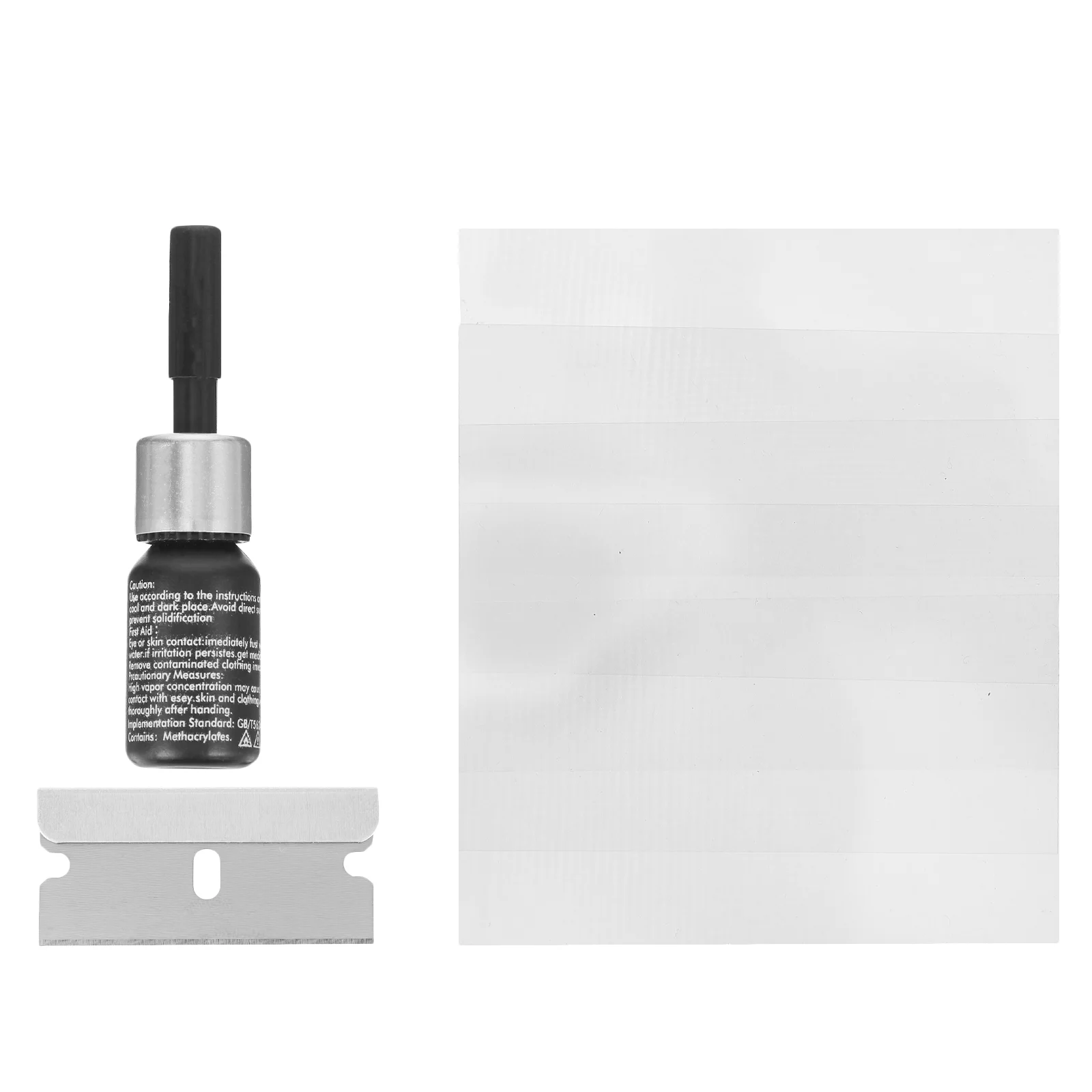 

2 Sets Glass Repairing Liquid Vehicle Tool Auto Replenisher Windshield Kit Iron Car Glue for