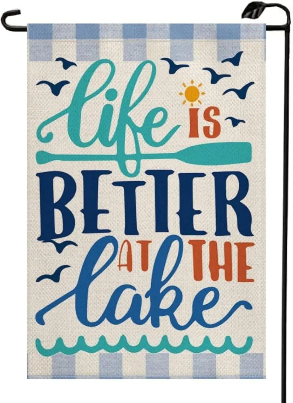 Флаг Blue Life Is Better At The Lake Garden 12x18 дюймов двусторонние маленькие летние флаги с