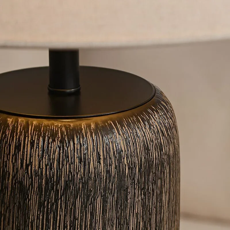 Антикварная керамическая лампа в стиле ваби