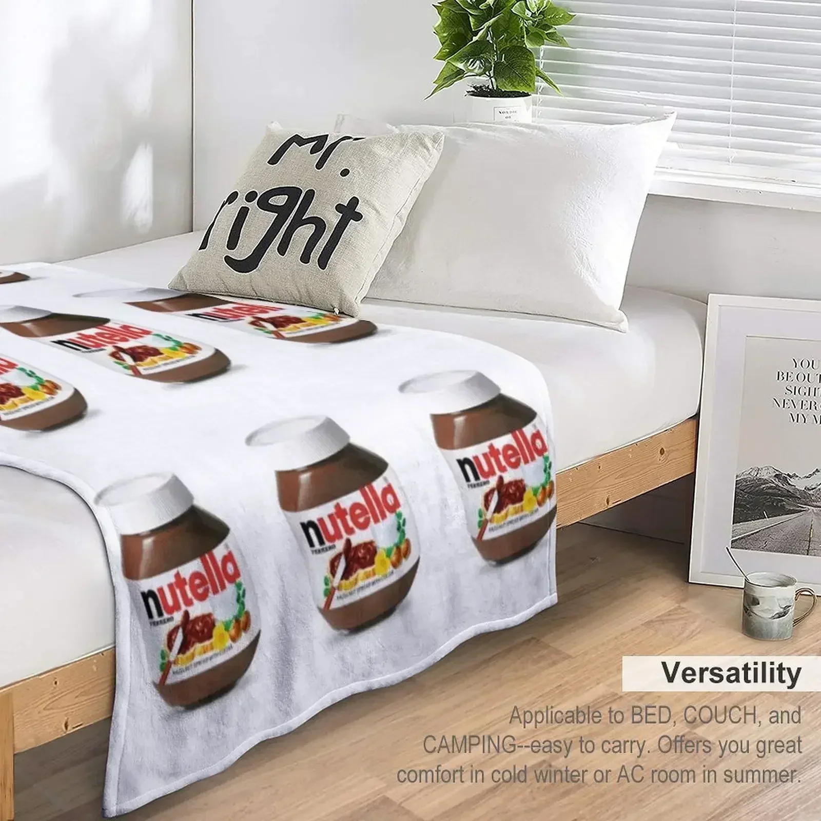 Одеяло Nutella теплое зимнее фланелевое одеяло для дивана мягкие одеяла