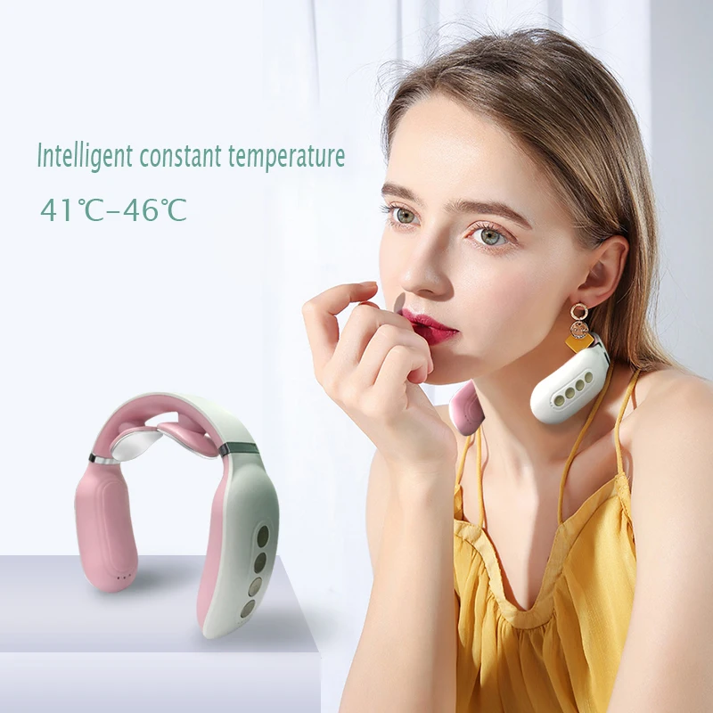 

Neck Massager Smart Portable Neck Massage 6 Modes 15 Strengths Smart Deep Tissue Trigger Point Massage Massager Relax Household