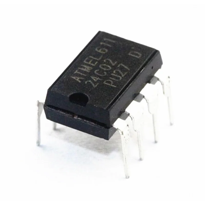 Новые 10 шт. AT24C02AN AT24C02N AT24C02BN 24C02 AT24C02 DIP-8