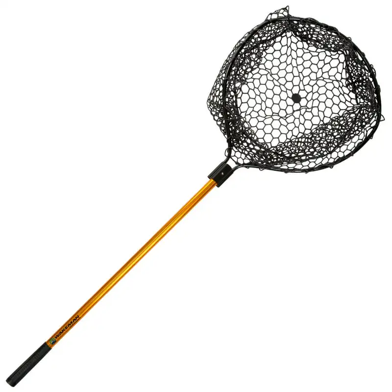 

Retractable Fishing Net with Telescopic Pole (Gold) Fishing accessories kit set рибалка товари Tackle box Split rin