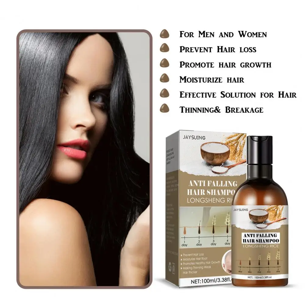 

Lightweight 100ml Fashion Rice Water Itching Shampoo Natural Hair Growth Conditioner Multifunctional for Travel
