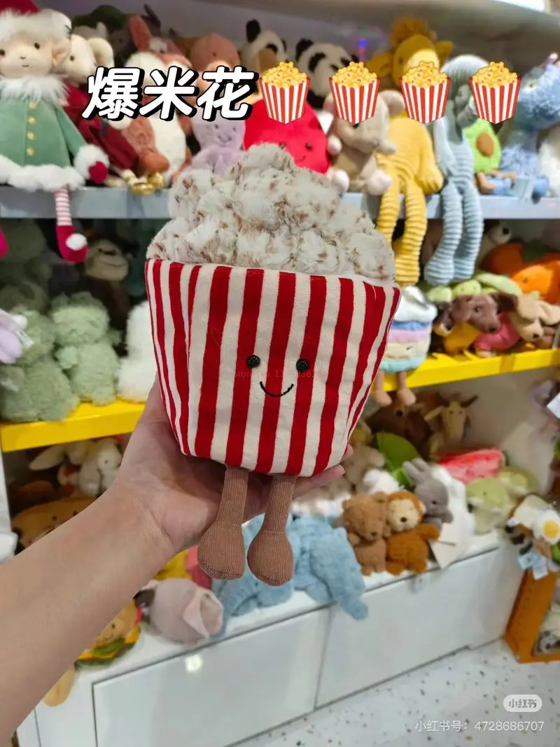 Ограниченная серия новая забавная кукла-попкорн Jelly Cat сопровождает украшения