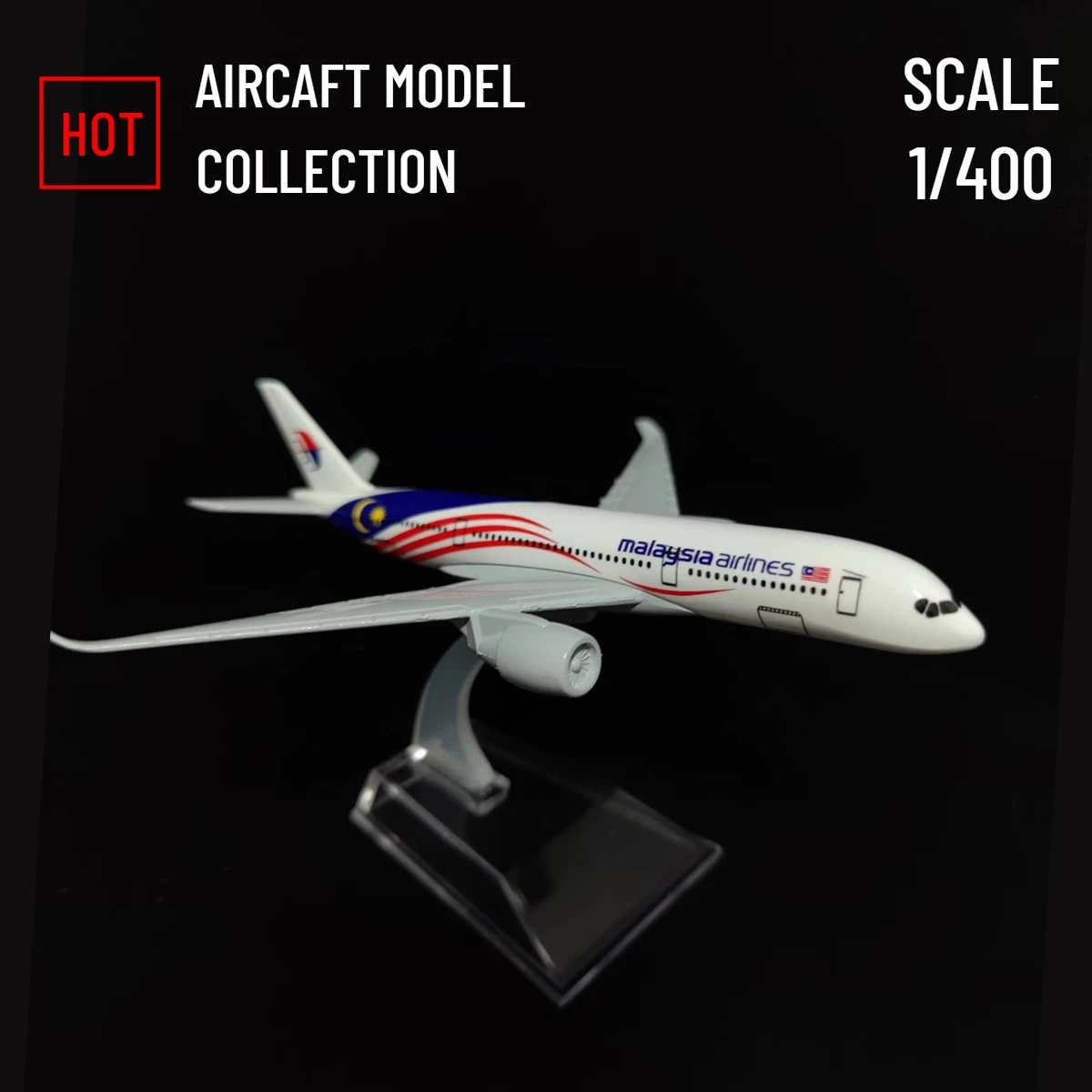

Scale 1:400 Metal Aviation Replica 15cm MALAYSIA A350 Airline Airbus Aircraft Model Flight Miniature Gift Kids Toys for Boys