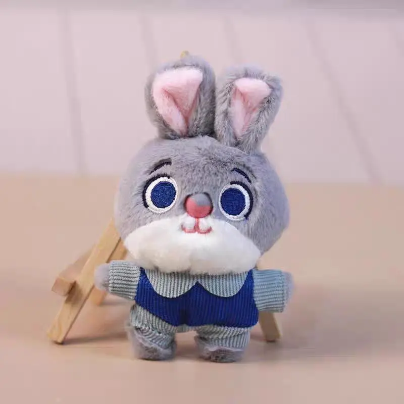 Фото Новинка для Zootopia 2, плюшевый брелок Fox Nick Rabbit Judy, милая плюшевая кукла, кулон, игрушка, кукла, сумка, подвеска, Рождественский подарок №5