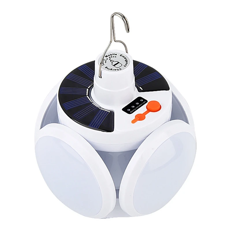 Solar Camping Lantern Rechargeable Lantern With Hanging Hook Tent Lights For Camping Emergency Hurricane Usplug