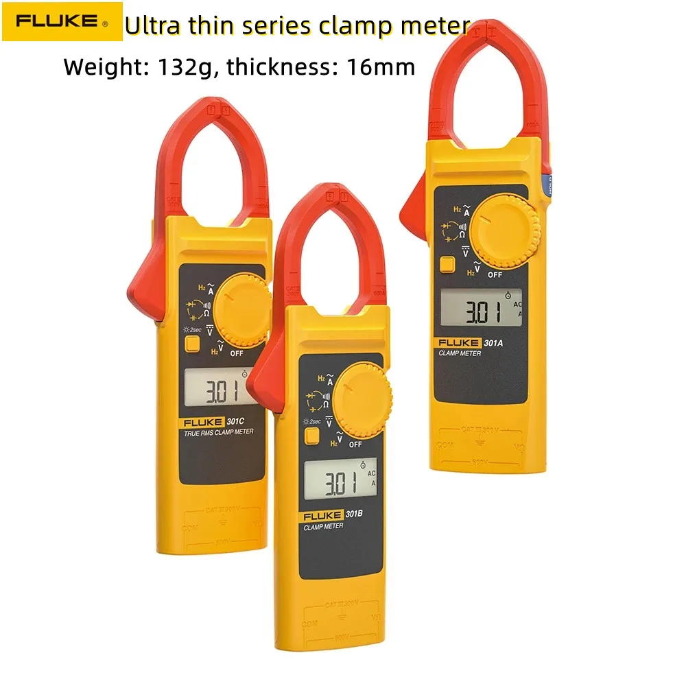 

Профессиональный цифровой зажим Fluke 301 Blade Series, тонкий светильник тметр, амперметр, плоскогубцы, Электрический мультитестер