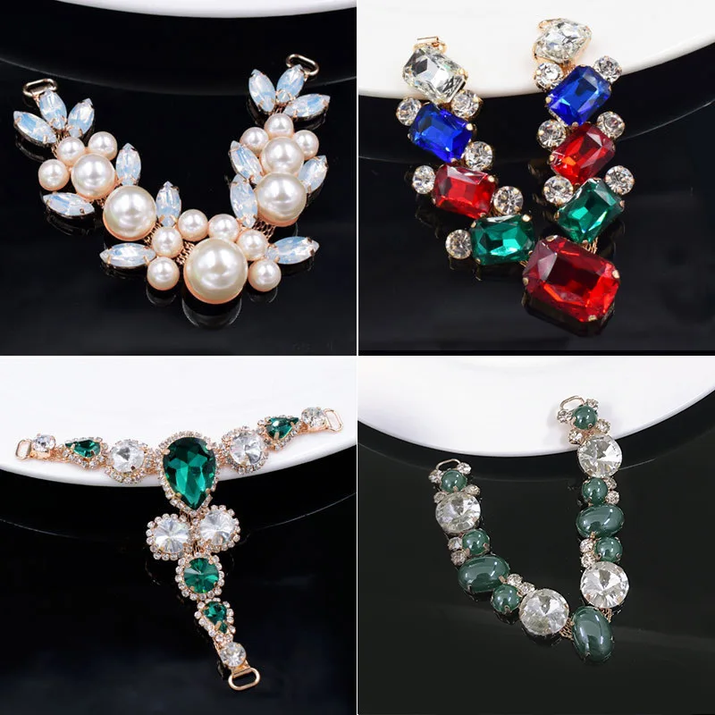 

Hole Shoe Flower Chain Shoe Buckle Shoe Accessories Flip-flop Accessories Shoe Chain Sandals Jewelry Pearl Accessories Anklet