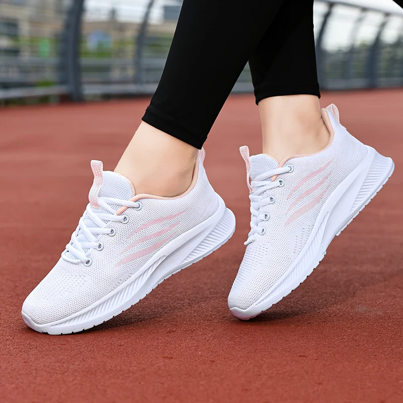 New Casual Sneakers Women's Shockproof Breathable Light Mesh Running Shoes Female Gym Outdoor Jogging Vulcanized Sports Shoes