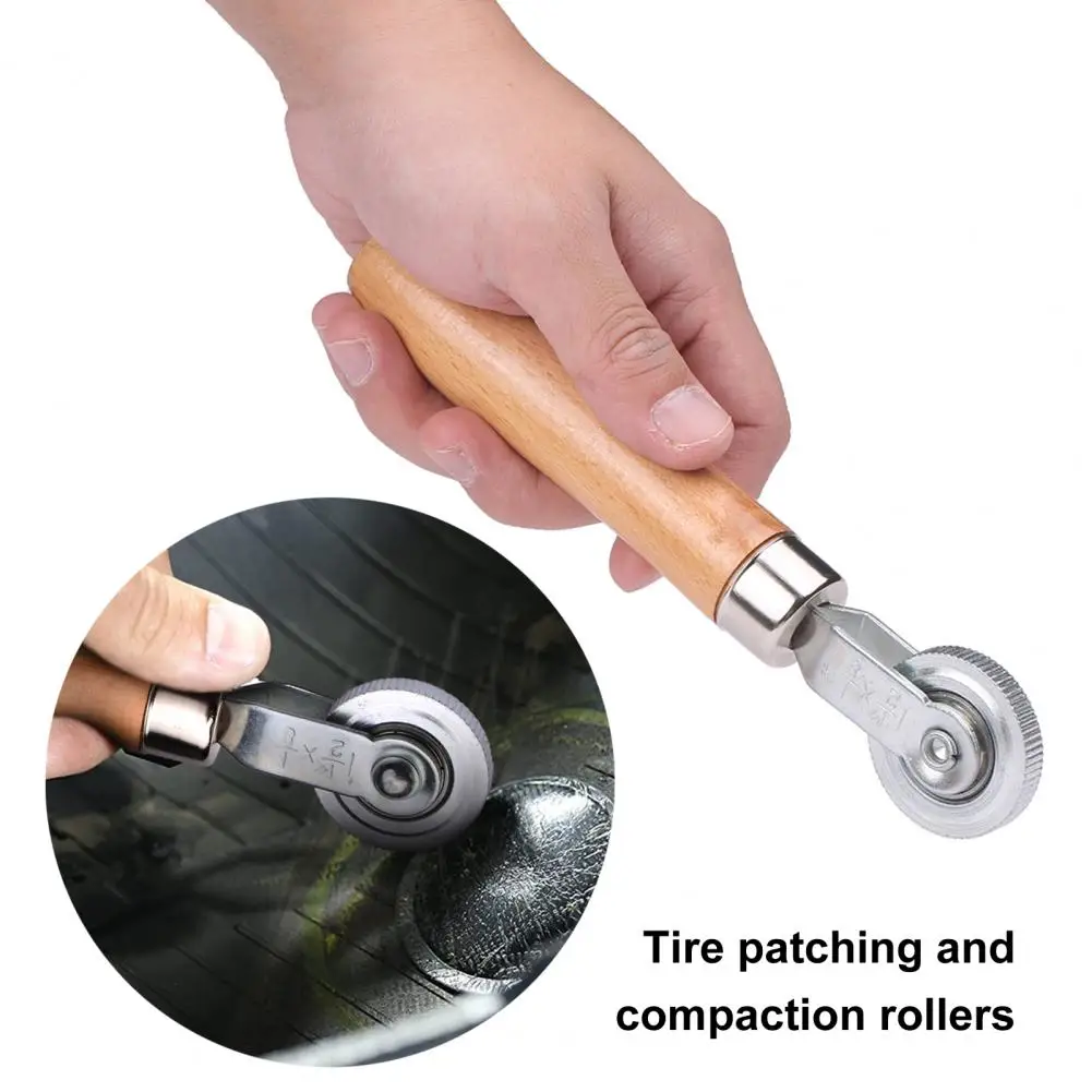 

Tire Pad Roller Professional Anti Corrosion Tire Patch Roller Portable Effortless Tire Patch Roller