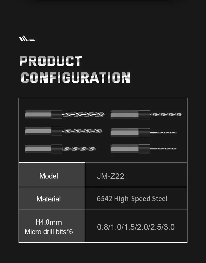 6 шт. 0 8-3 мм микро шестигранное сверло для отверстий фитинг Jakemy электрические