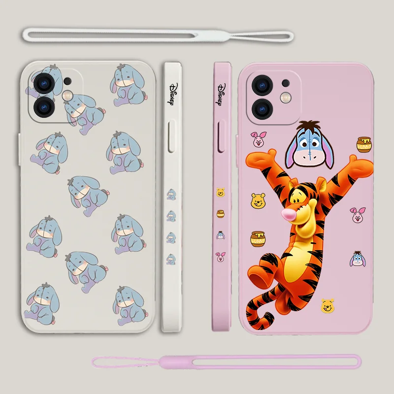 

Disney Eeyore Phone Case For Samsung A53 A50 A12 A52 A52S A51 A72 A71 A73 A81 A91 A32 A22 A20 A30 A21S 4G 5G with Hand Strap