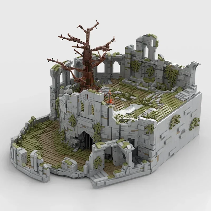Популярная игровая модель Moc строительные кирпичи Firelink храм технология костра