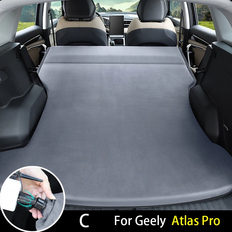 

Автомобильная дорожная кровать для Geely Monjaro Atlas Pro, надувной надувной матрас, самостоятельная туристическая кровать, уличный багажник для кемпинга, спальный коврик
