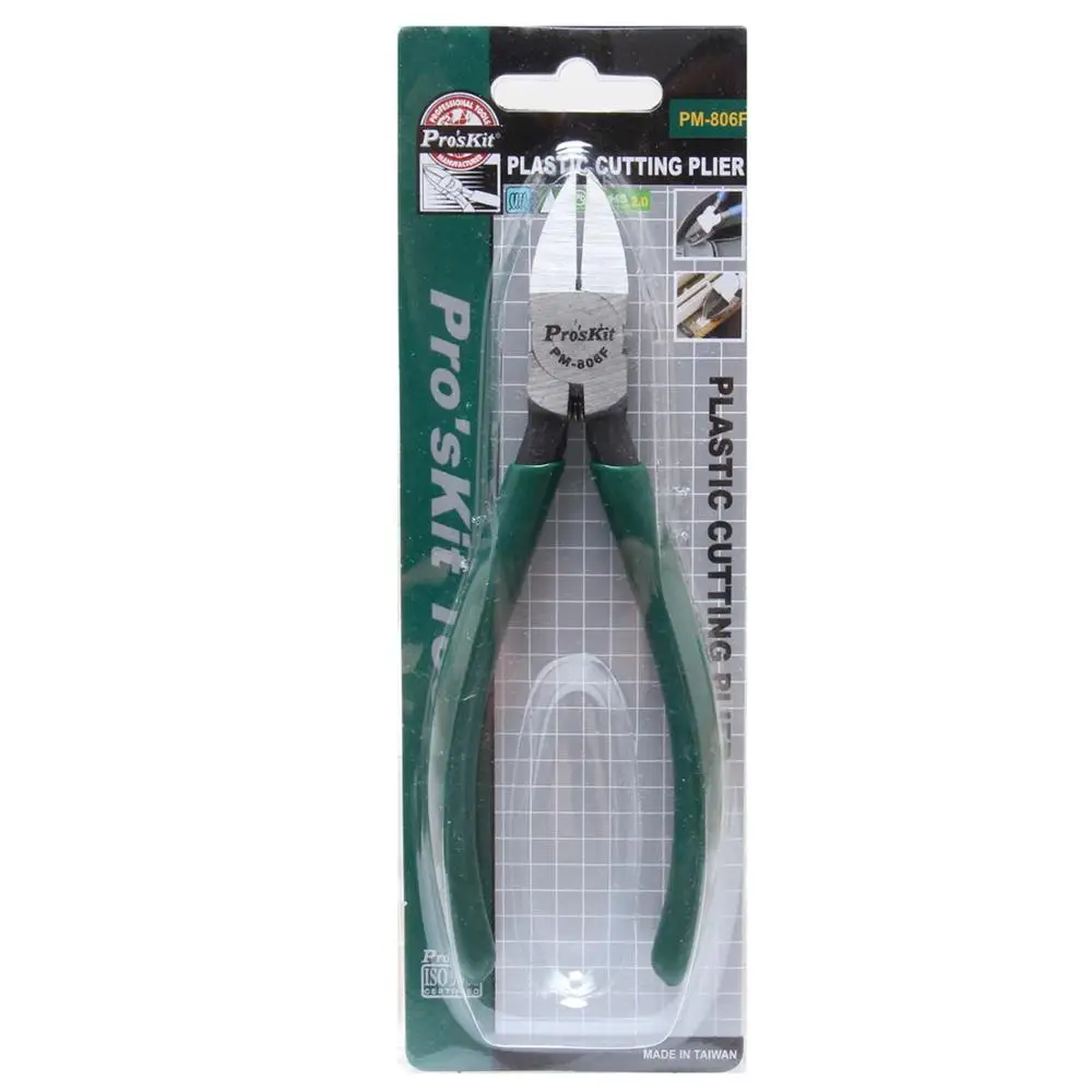 Original Pro'sKit PM-806F thin knife oblique pliers water pliers diagonal stripping wire cutters tool