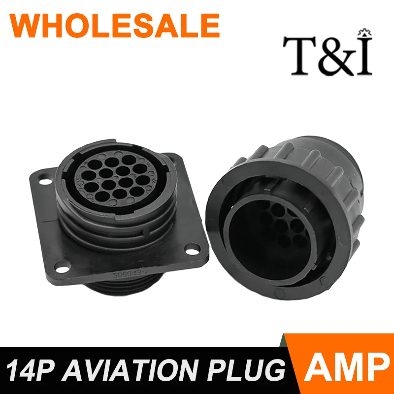 

1 set 14 Pin AMP/TE type 182649-1 206043-1 auto sensor plug connector for SMEMA Car,14P plug with Pin