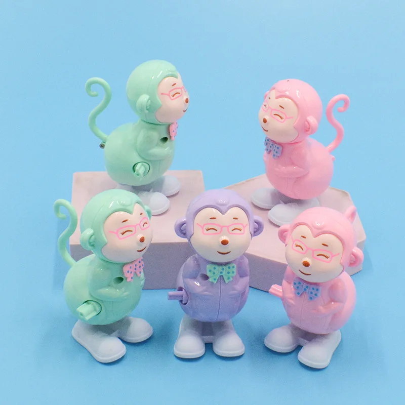 

Kids Clockwork Jumping Monkey Winding Toy Cartoon Creative Animal Amusing Baby Happy Kindergarten Gift Reward Gift Wind Up Toys