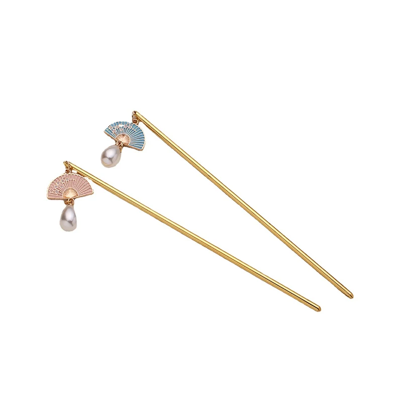 

Аксессуары для волос Hanfu с жемчугом в китайском стиле, синие супер сказочные палочки для волос, антикварные стильные украшения для женщин и ...