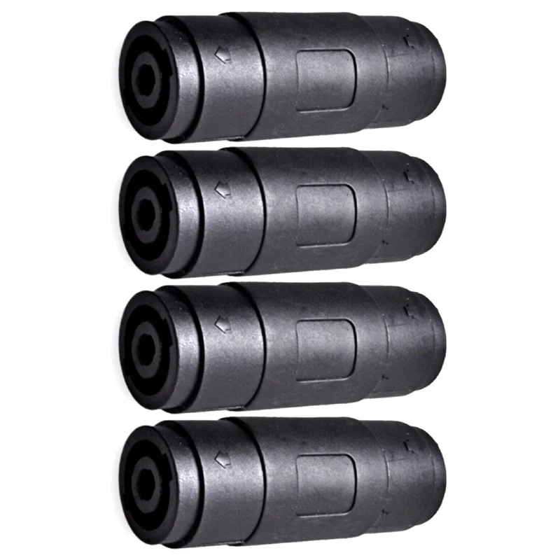 

4Pin Speaker/Amp Speakon Female To Female Plug Jack Straight Coupler Cable Connector (4 Pack)