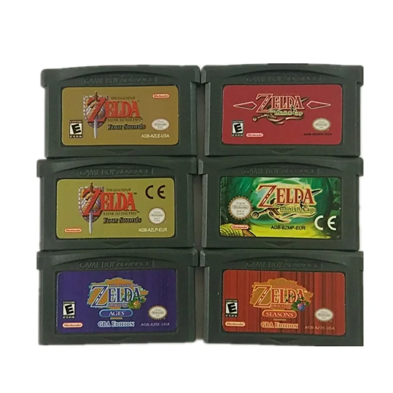 

video game cartridge 32 bit gba game console legend of caselda game series mini capNDSL/GB/GBC/GBM/GBASP game card
