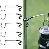 camping light pole hook stainless steel tent pole lamp hook multifunctional outdoor camping light stand hook camping equipment