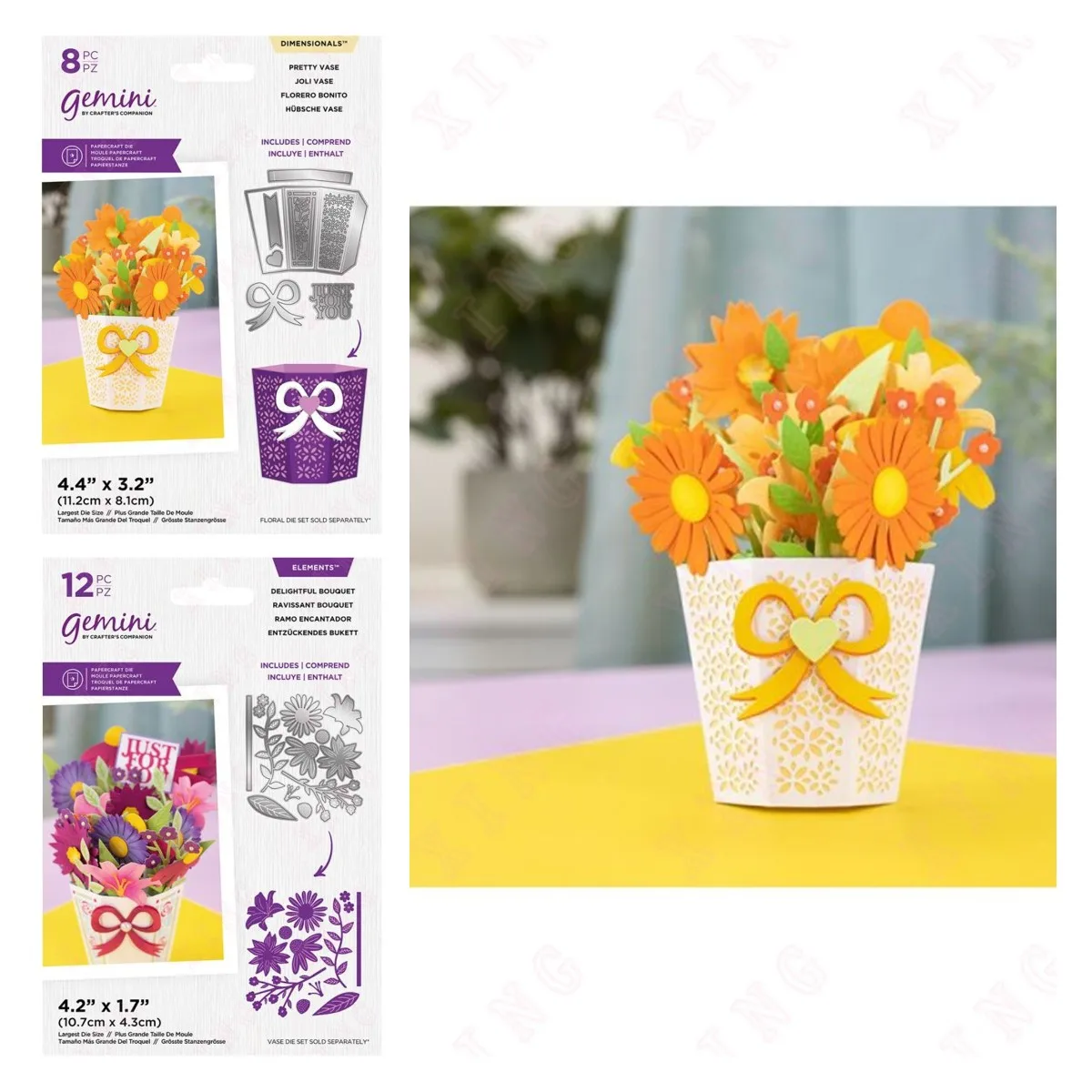 

Scrapbook Diary Decoration Embossing Templates 2023 Diy Handmade Craft Card Vase Delightful Bouquet Molds New Metal Cutting Dies
