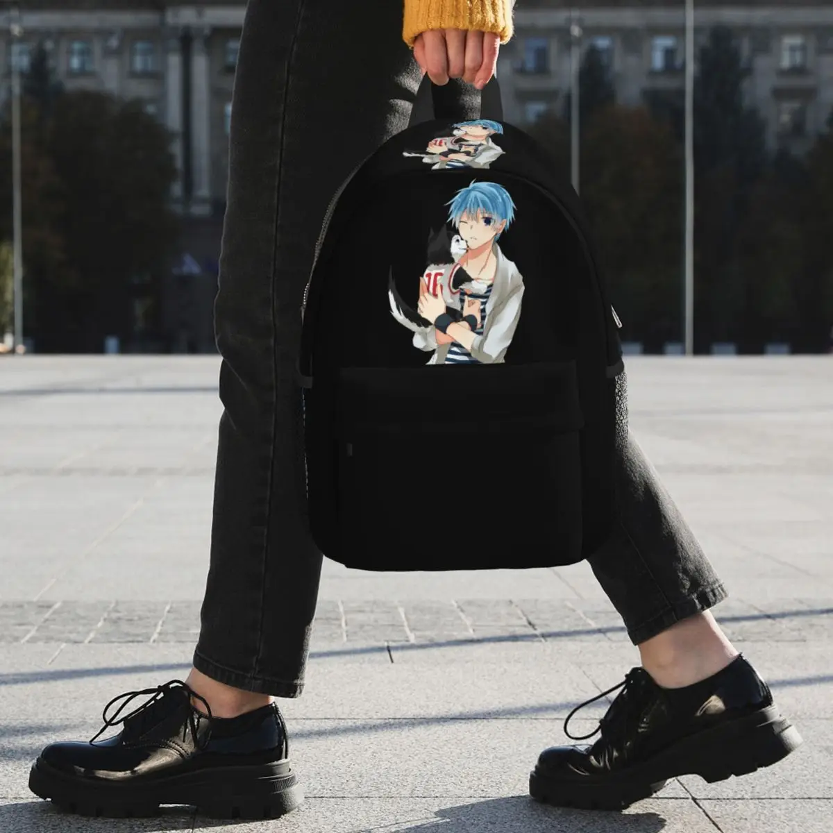 Фото Рюкзак Harajuku Basketball Kuroko No Basket Basuke Kaijo, школьный рюкзак для студентов, сумка для ноутбука, наплечная сумка для мужчин и женщин. №1