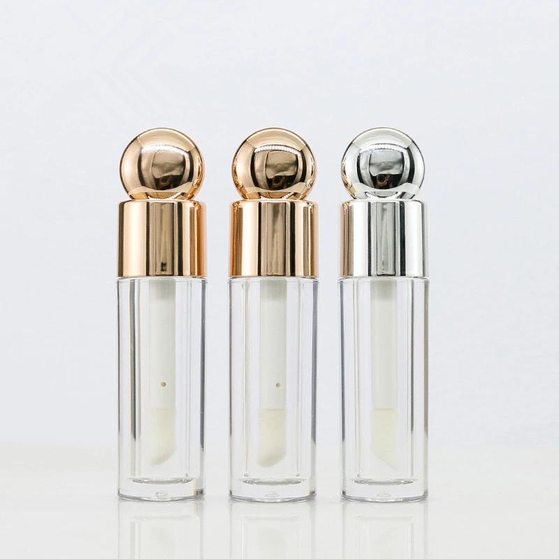 100 шт. 4 5 мл круглый прозрачный пустой тюбик для губной помады глазурь губ